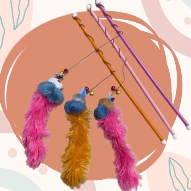 Mainan pancing tangkai boneka