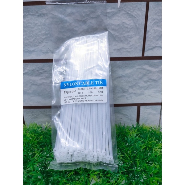 Kabel Ties Nylon Putih 15cm | 20cm | 25cm | 30cm 1 Pack isi 100pcs