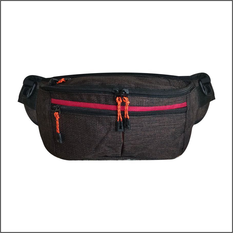 Tas Selempang Bahu PEGE Pria Waistbag Model Kasual Polos Bahan Denin Tebal - PG 8832