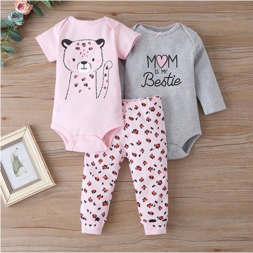 [ISI 3] 3-24bln PAKAIAN BAYI [Kualitas Impor] BAJU ANAK JUMPER JUMPSUIT ROMPER PEREMPUAN ZF N