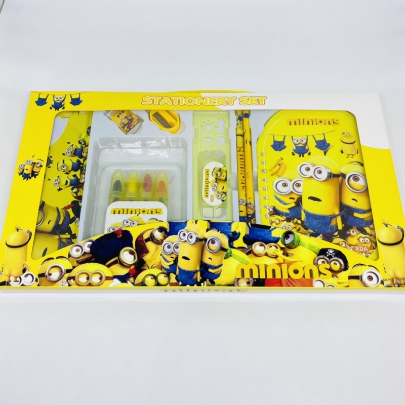

stationary set 8in1 peralatan tulis anak crayon susun 12 minions tsum tsum little pony spiderman