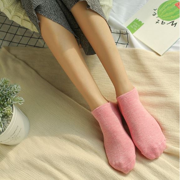 DF KK224 Kaos Kaki Wanita Polos Kaos Kaki Pendek Semata Kaki Ankle Bahan Spandex Korea Murah Short