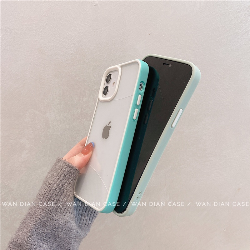 Soft Case Shockproof Warna Permen Untuk Iphone 13 Pro Max 12 11 Pro Max Xr Ix Xs Max 7 8 Plus