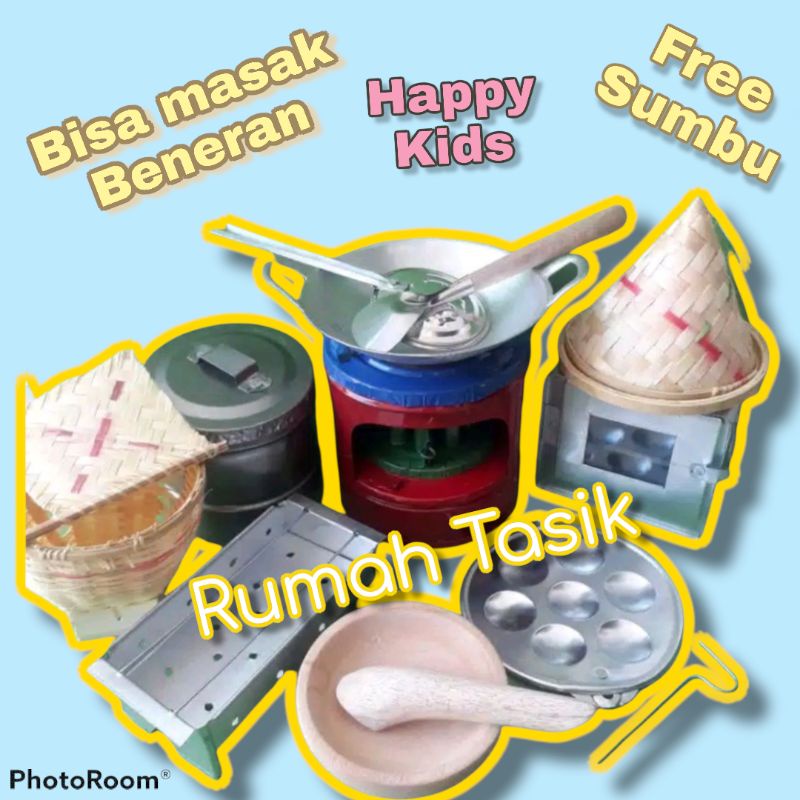 Kitchen Set Mainan Masak Masakan Tradisional Paket Kumplit Silver / Set Kompor Mini Mainan Anak