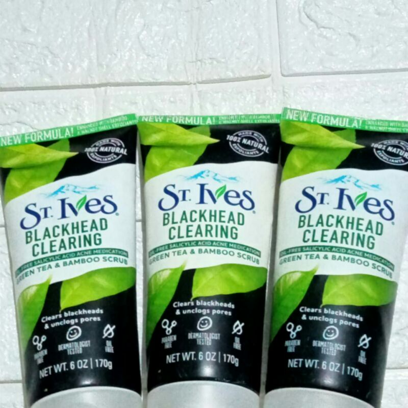 PROMOO!!! St Ives Blackhead Clearing Green Tea 170GR EXP 2025