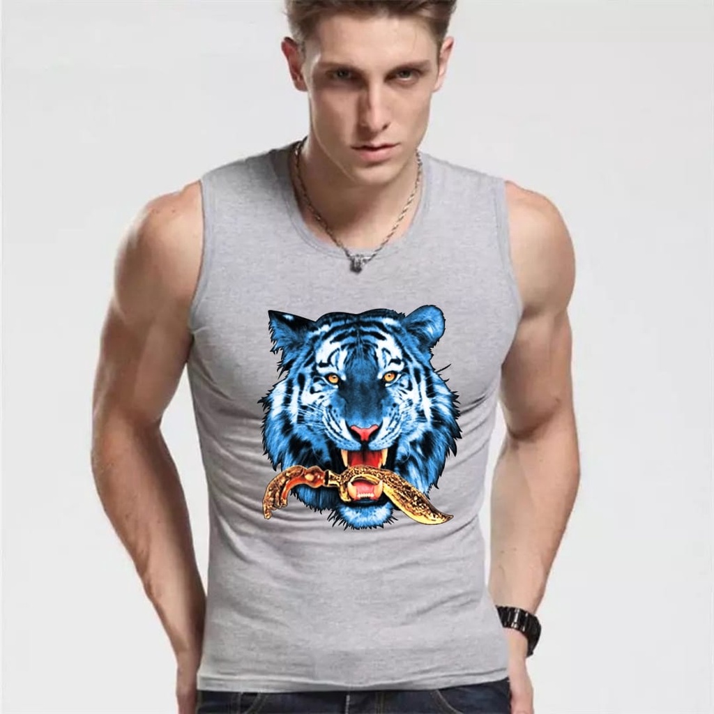 BISA COD / POLILE - SINGLET MACAN / kaos singlet / singlet olahraga / kaos singlet pria / terbaru / terlaris