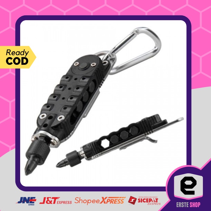 Paket Obeng Set Pertukangan Serbaguna Portable Magic Screwdriver EDC Multifunction Tools