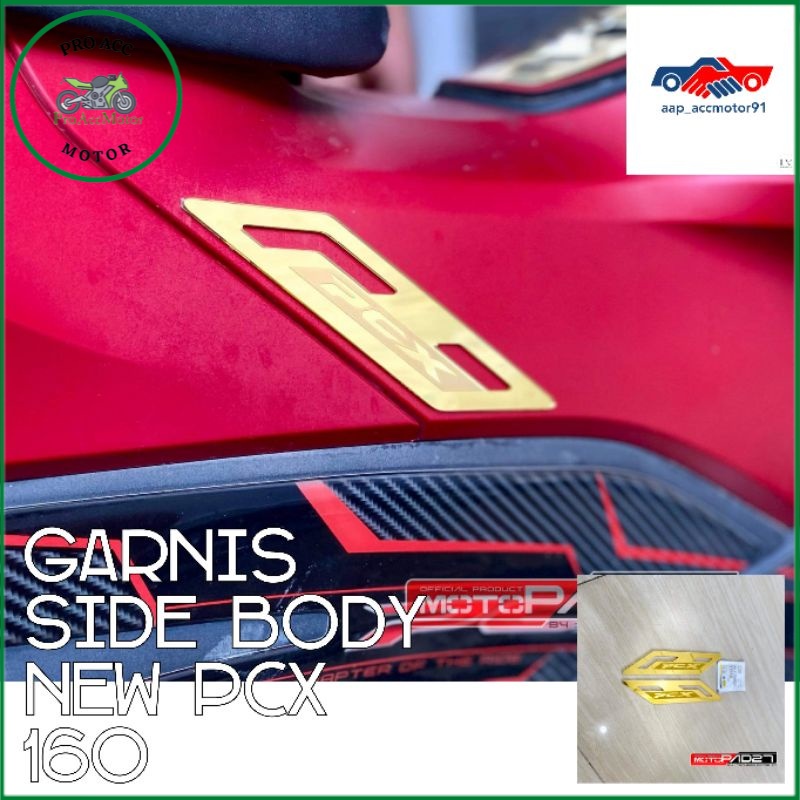 garnis garnish body samping NEW PCX 160 akrilik premium