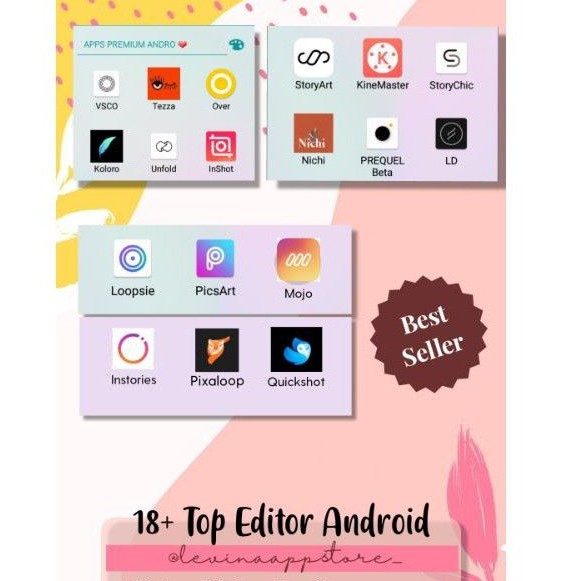 Editor Premium Aplikasi Editor Tezza Unfold Storyart Kunicam Nichi Inshot Vsco Shopee Indonesia