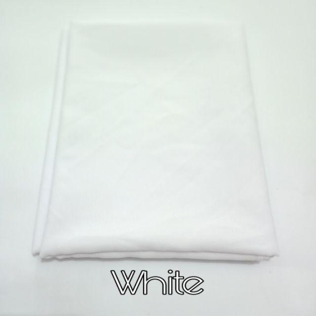 Pashmina Diamond/ Pashmina Polos Isabella/ Pasmina Sabyan Murah 175x75-White