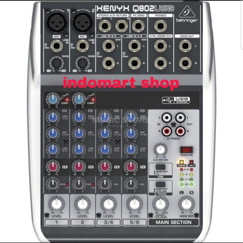 Mixer Behringer Q 802 USB ( ORIGINAL )