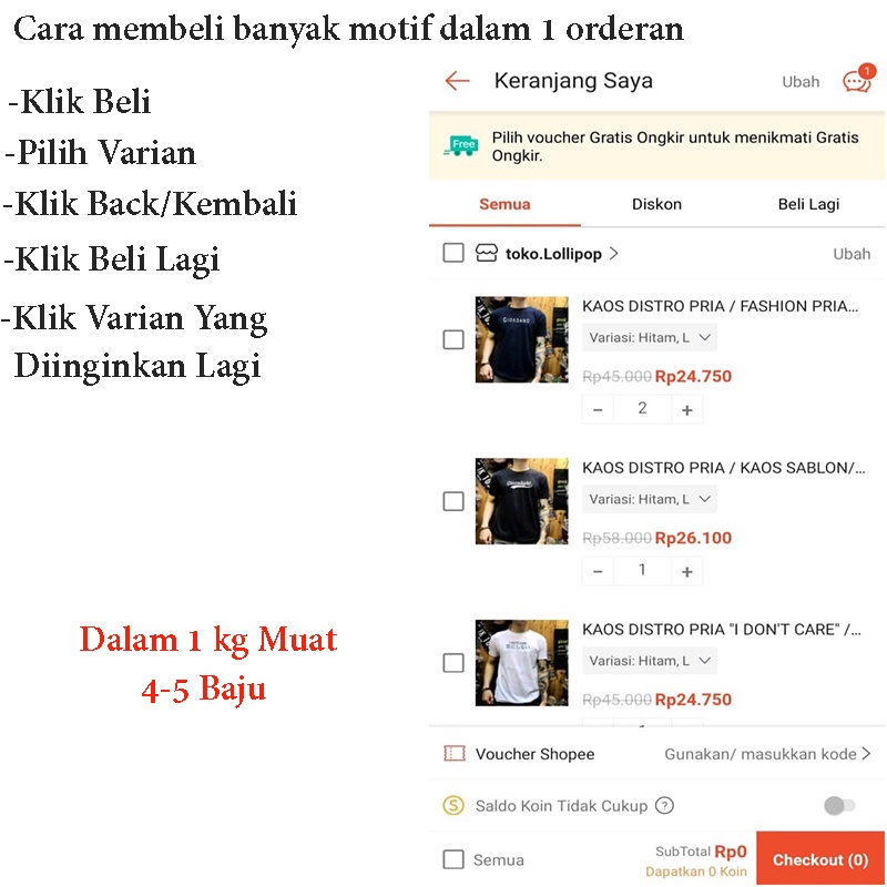 MALVARO Polo Shirt / Polo List / Kaos Kerah Pria / Kaos Polo / Tshirt Pria CL19