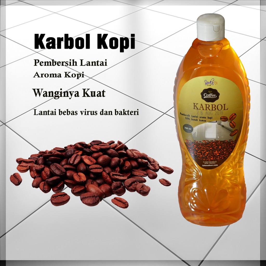 YUKA Karbol Kopi 700 ml Premium Black Coffee Pembersih Lantai