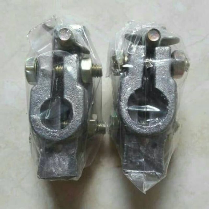 Ori Klem Aki Mobil Timah Kepala Kecil 1 Set (1 Kepala positif dan 1 kepala negatif) Bagus Murah / Kl