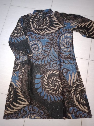 [real Pic] Batik Couple Keluarga Terbaru Batik Modern Batik Couple Sarimbit Brokat Pusar Ori Bcp