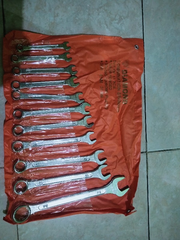 Kunci Ring Pas Set 8-24 Mm (11 Pcs)-diamond