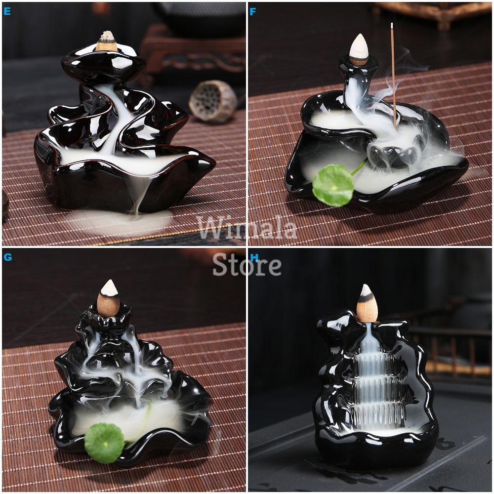 Tempat Bakar Dupa / Hiolo Hio Arus Balik Asap ke Bawah Backflow Incense Burner H037