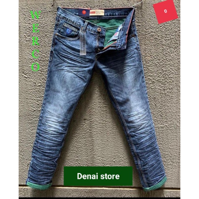 CELANA JEANS STRETCH SLIMFIT WERCO AUTHENTIC ORIGINAL/celana distro pria
