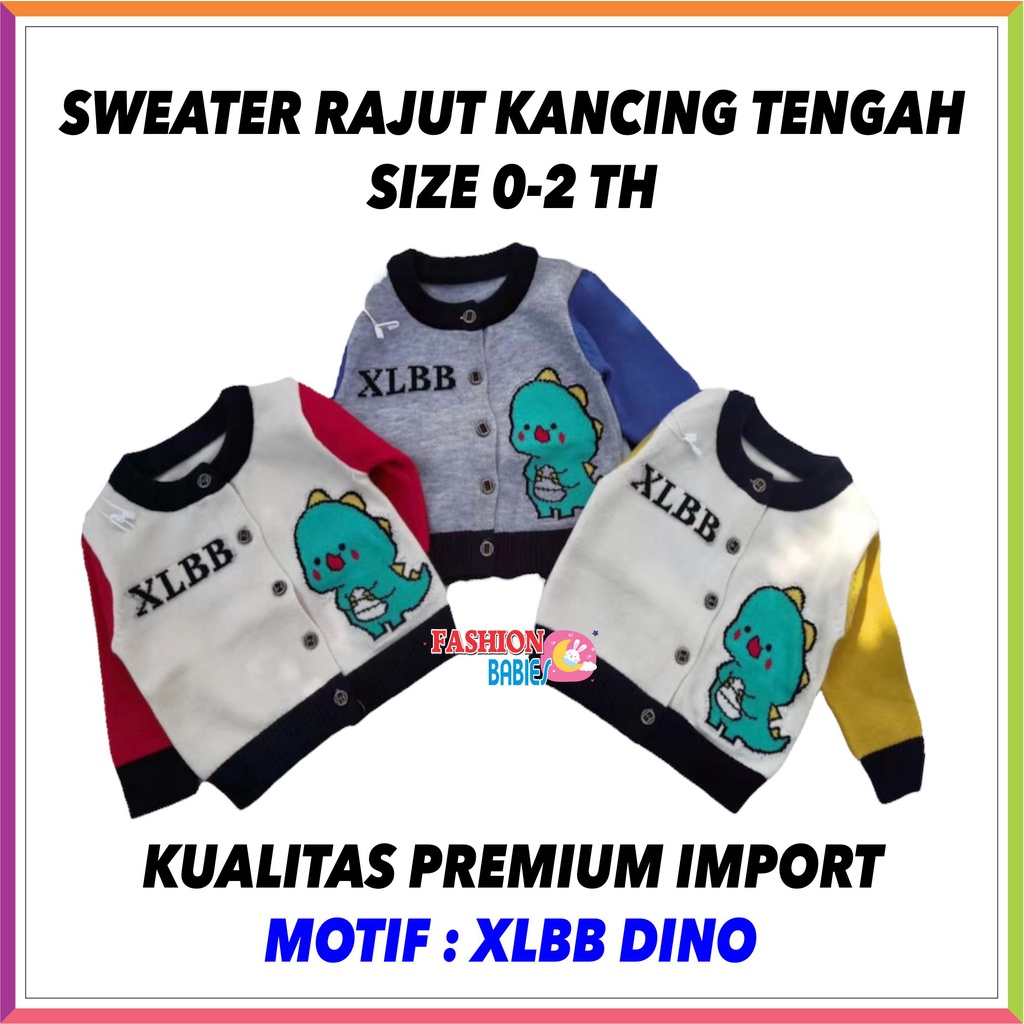 ❤ Fashionbabies ❤ SWEATER IMPORT BABY BOY PREMIUM KANCING TENGAH | SWEATER ANAK IMPORT