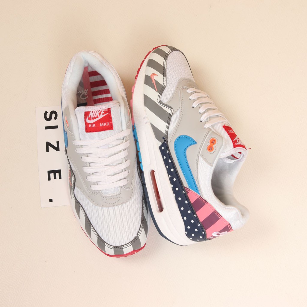 parra x nike air max 1 white multi