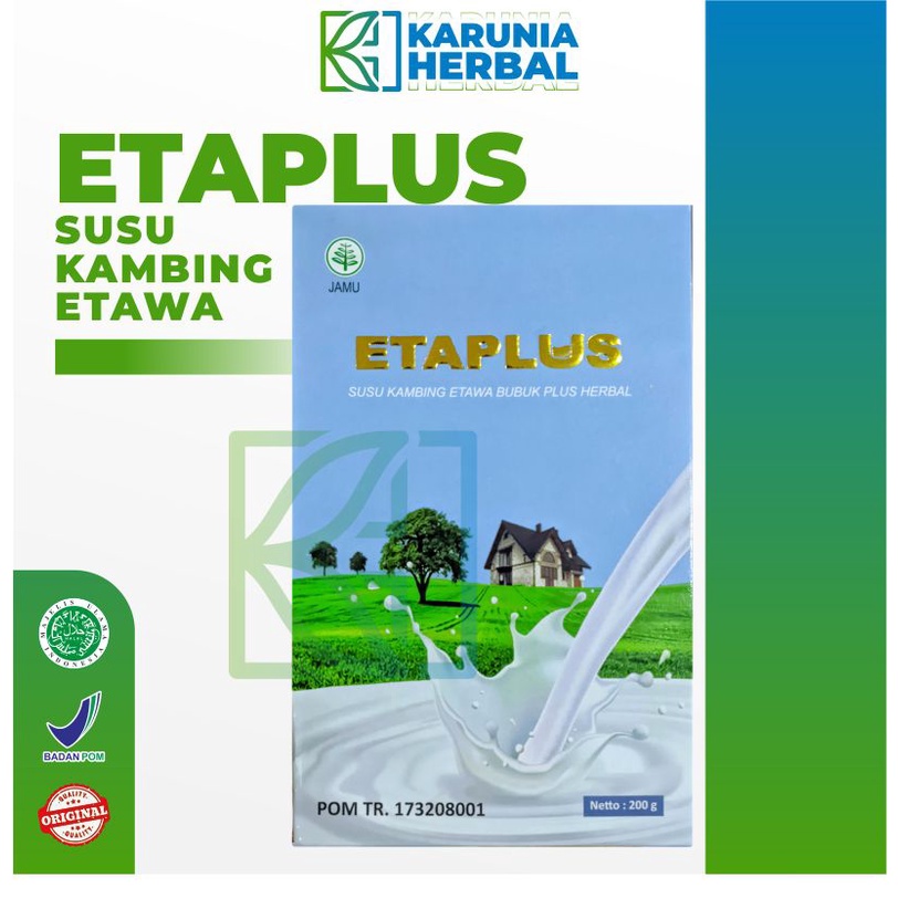 

ETAPLUS SUSU KAMBING ETAWA BUBUK ASLI MENJAGA DAYA TAHAN TUBUH DAN MEMPERKUAT SISTEM IMUN MENANGKAL RADIKAL BEBAS ANTI KANGKER MENURUNKAN KADAR GULA, DIABETES, KOLESTEROL, MEMPERKUAT TULANG, ANTI OSTEOPOROSIS PENGEROPOSAN TULANG DAN MENGATASI NYERI SENDI