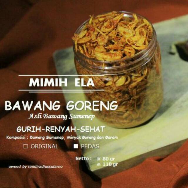 

Bawang Goreng Asli Bawang Sumenep - PEDAS