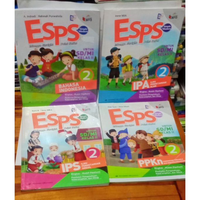 ESPS Kelas 2 SD/MI K13 revisi Erlangga IPA IPS PPKn B.Indo.