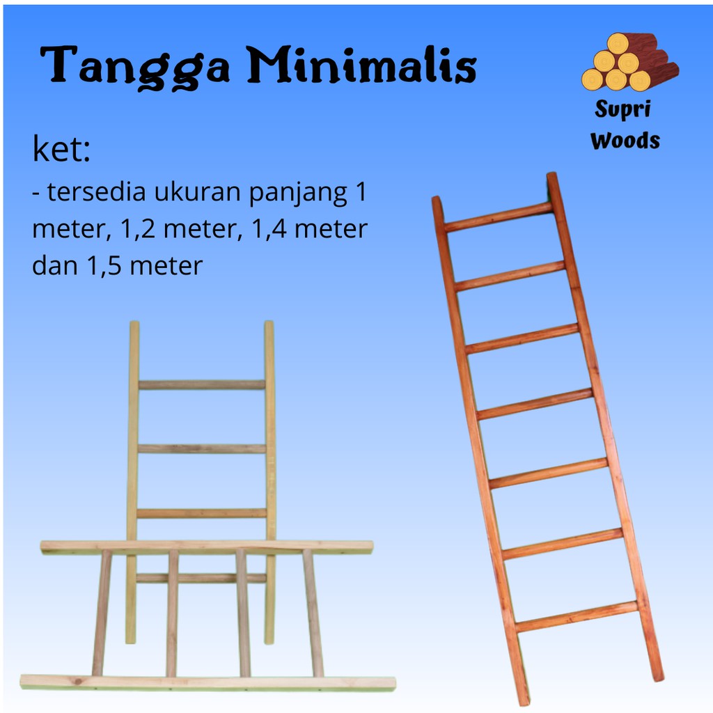 Ladder Hanger Murah | Tangga Rak Kayu | Rak Hijab Mukena Sajadah