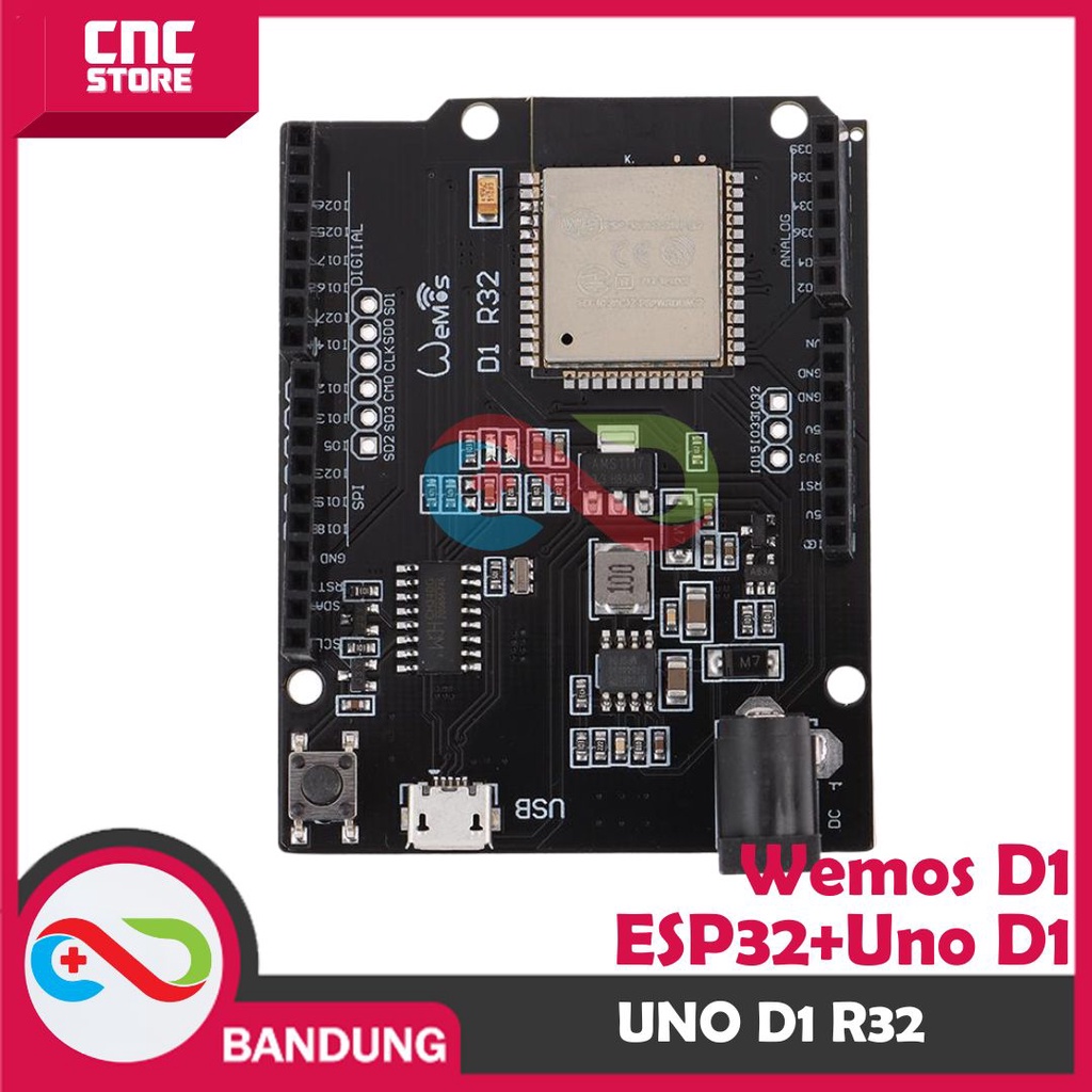 WEMOS ESP32 ARDUINO UNO D1 R32 WIFI ESP32 4MB