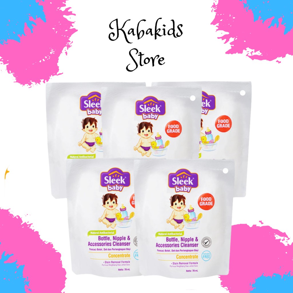 Sleek Baby Bottle Cleanser 70ml - Kabakids Store