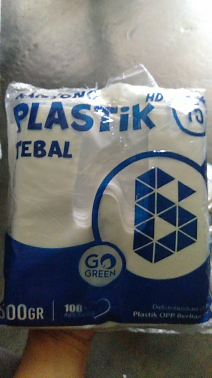 Kantong Plastik Kresek Putih Ukuran 15 Termurah 500 Gram