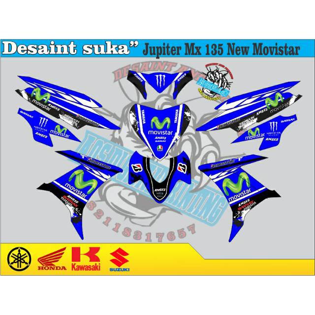 Decal jupiter mx 135 movistar