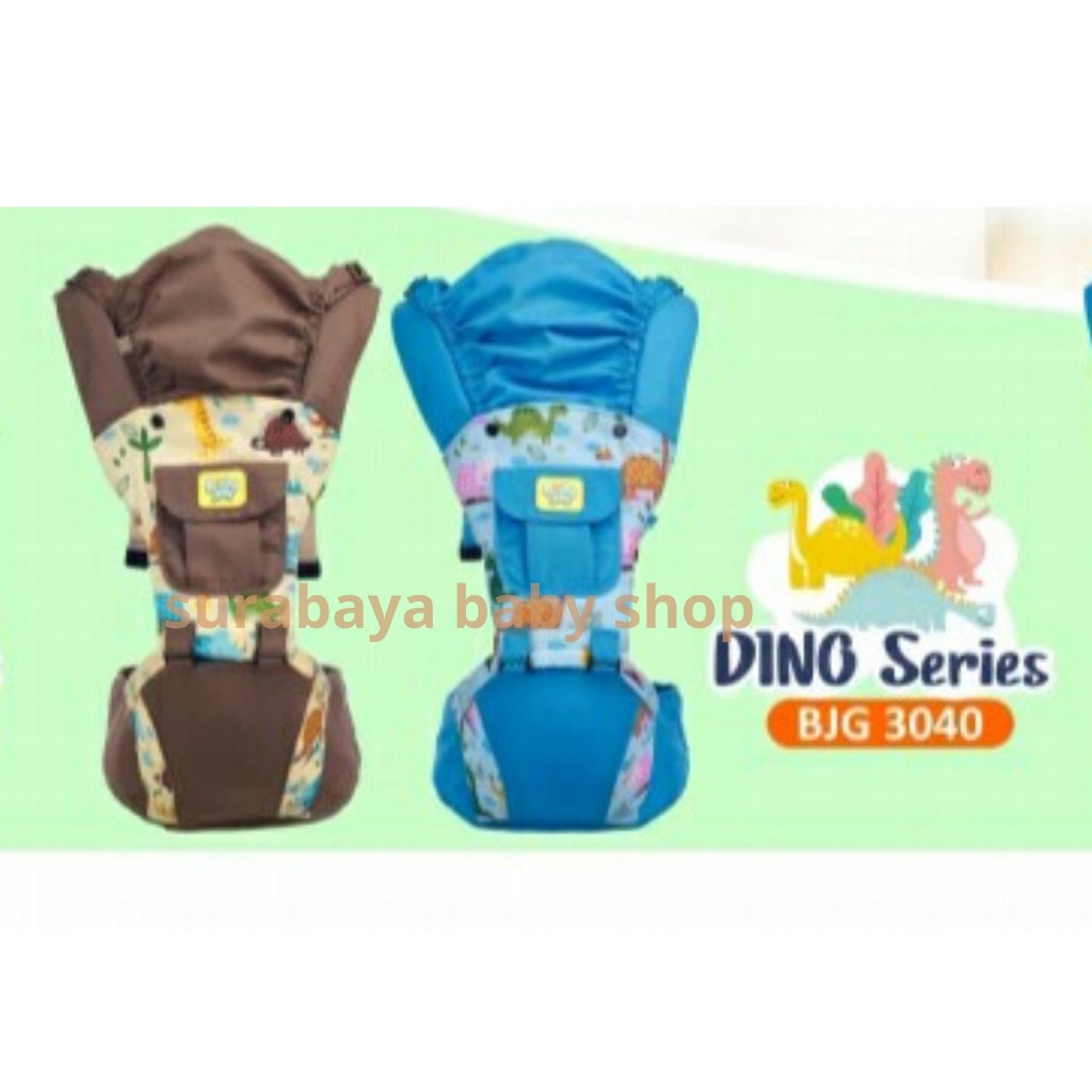 BABY JOY GENDONGAN HIPSEAT DINO SERIES BJG3040