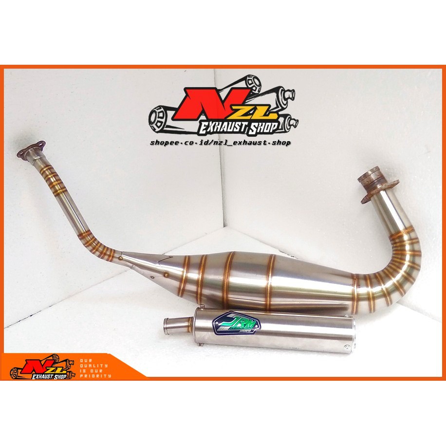 JRM Knalpot racing ninja r/knalpot ninja 150/knalpot ninja rr s ss full stainless tipe cobra
