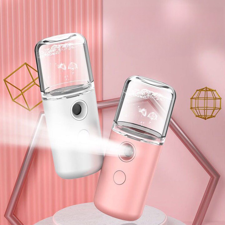 Mini Nano Spray Face Mist USB Botol Portable Sprayer Disinfektan Semprotan Pelembab Perawatan Wajah Facial
