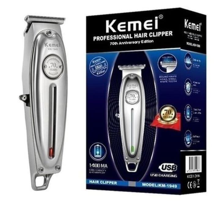 KEMEI KM-1949 body full metal trimmer alat mesin cukur rambut KM 1949