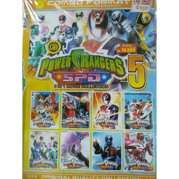 Kaset film koleksi kartun anak power ranger spd