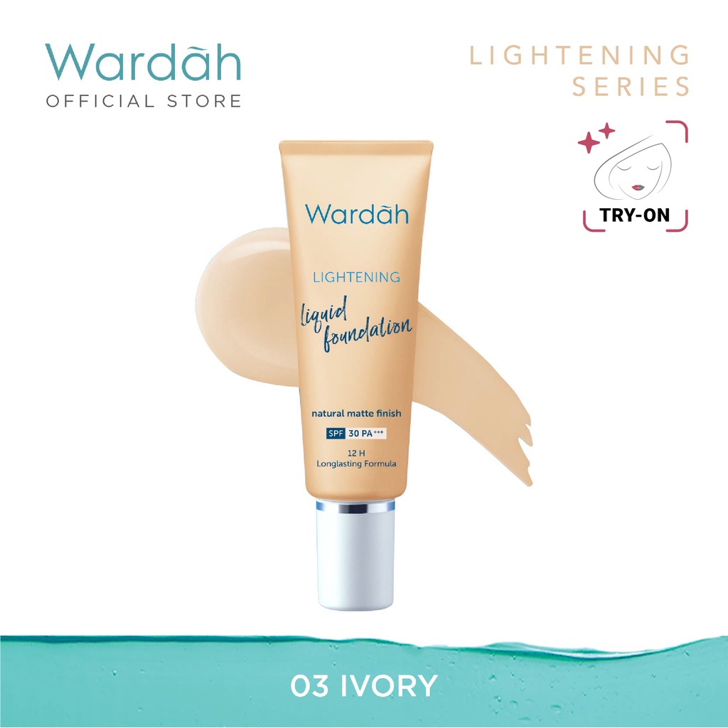 Wardah Lightening Liquid Foundation SPF 30 PA+++ 6ml &amp; 25ml