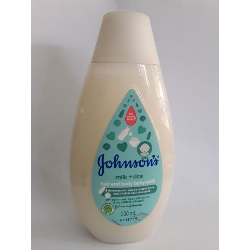 Jual Johnsons Baby Bath Milk + Rice 200ml | Shopee Indonesia