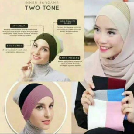 Bandana ciput 2 warna Termurah Best Seller