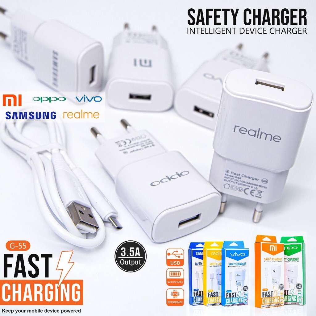 Tc Charger BRAND G55 1Usb 3.5A Micro Usb