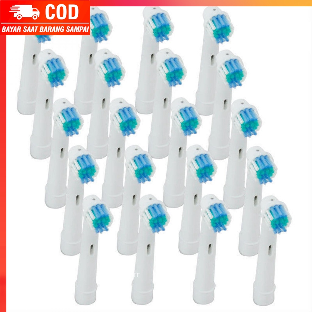 (100% BARANG ORI) LEZHISNUG Electric Toothbrush Replacement 4 Pcs for Oral-B - SB-17A