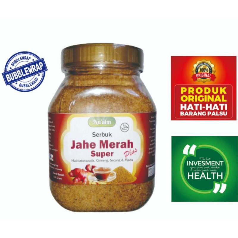 

JAHE MERAH SUPER HABATUSSAUDA 8 BAHAN HERBAL 330 GRAM