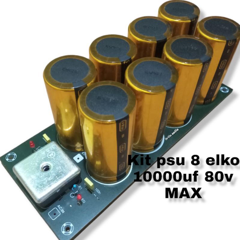 kit psu power supply 8 elko 10000uf 80v merek max original