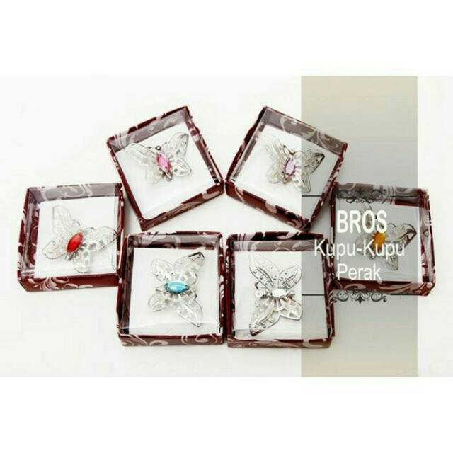 SOUVENIR BROS KUPU-KUPU PERAK / SOUVENIR BROS KUPU-KUPU EMAS / SOUVENIR PERNIKAHAN BROS