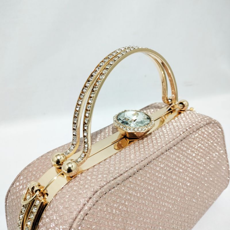 Tas Pesta Farnell Wanita Import Clutch Kondangan Diamond 21302 Model Terbaru!