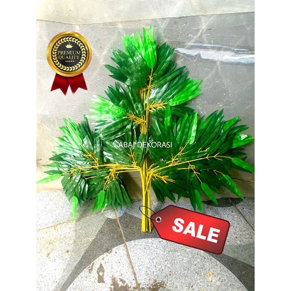 Daun Bambu Artificial Daun Bambu Plastik Daun Hias Daun Plastik Daun Bambu Hijau Bambu Partisi Tanam