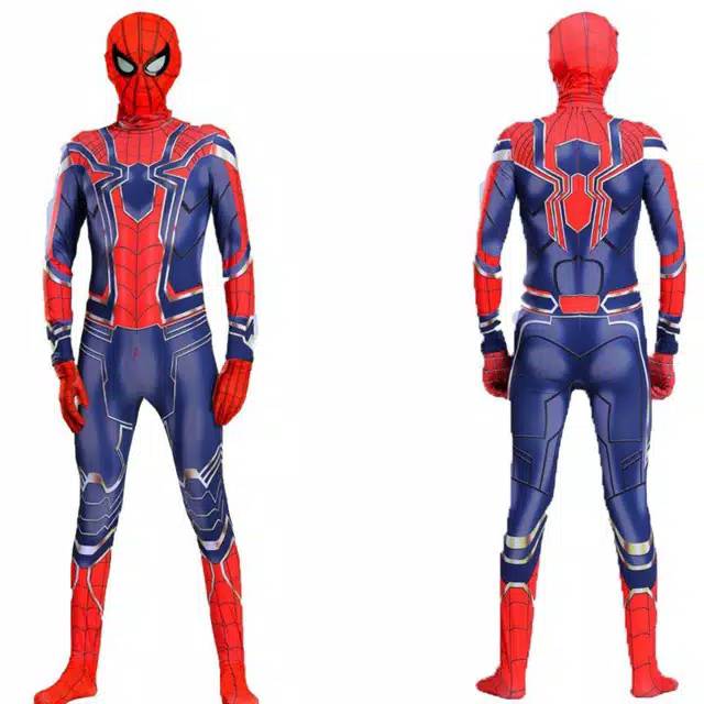 Kostum spiderman iron anak dewasa cosplay