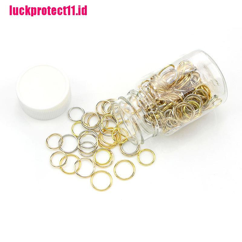 (LUCK) 180pcs / Kotak Klip Rambut Kepang Boho Hip Hop Warna Gold / Silver Untuk Wanita