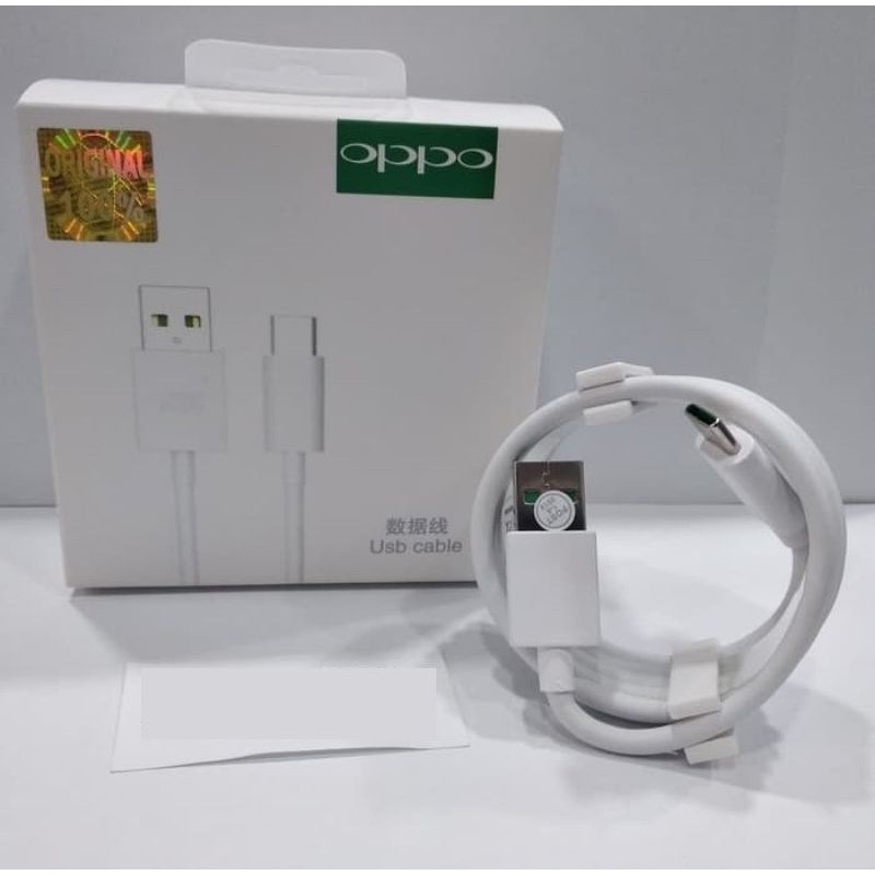 Kabel Data Oppo VOOC Type C Flash Charging Kabel Charger Opo Reno 3 Reno 4 4F 4 PRO OPO A91 Ori